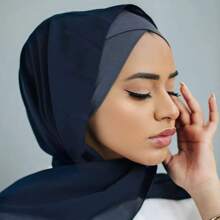 4pcs/set Solid Color Front Crossed Headband Cap - Multicolor - View 3