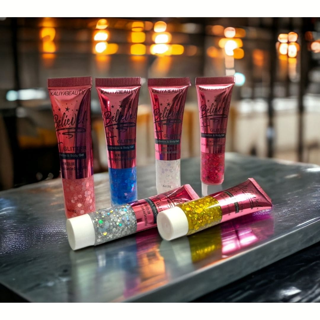 GEL WITH GLITTER FOR FACE AND BODY - Blue - View 1