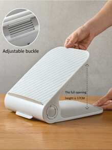 2入組可調節的雙層鞋墊(加寬)及塑料鞋子收納盒 - 灰色 - 查看 10