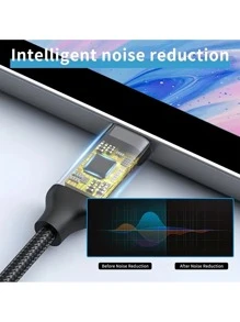 Type-C 转 3.5mm 音频适配器，USB C 耳机插孔数字辅助适配器，耳机 USB C 适配器，Type-C 公头转 3.5mm 母头耳机插孔，兼容所有 Type-C 设备