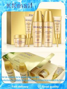 KKmall BIOAQUA Snail Skin Care Set 5 Piece Gift Set Sample Travel Set Hydration & Moisturizing Cosmetic Set - Orange - View 1