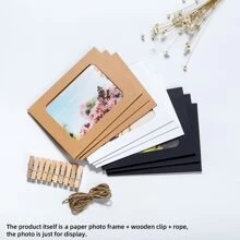 All White Paper Photo Frame
