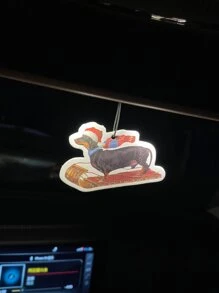 Ambientador para auto con diseño animal, difusor de aromaterapia y fragancia, clips de rejilla - Blanco y Negro - Ver 3