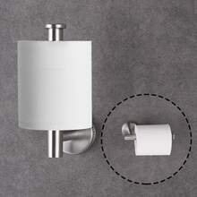 4入組不銹鋼衛浴五金配件套裝,包括毛巾架、衛生紙盒、掛鉤、衣物/毛巾掛鉤 - 銀色 - 查看 4