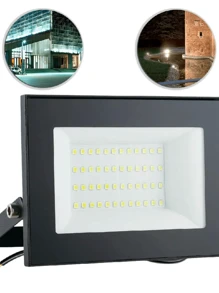 Refletor de LED Slim 50W 6500K Bivolt Emissão de Luz Branca