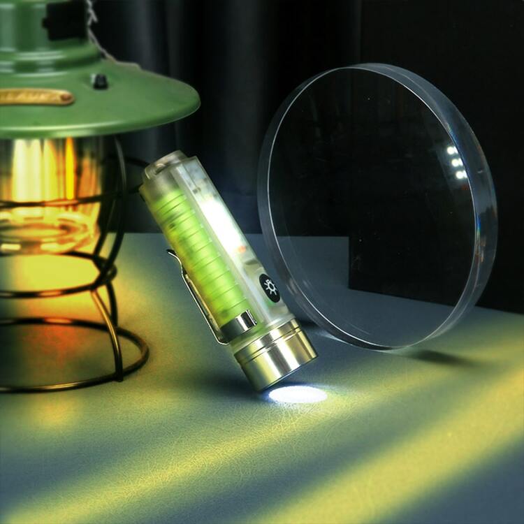 1 件 Type-C 可充电多功能磁性笔筒户外露营徒步应急紫光 LED 荧光手电筒，3 种选择，露营配件 - 白色 - 查看 7