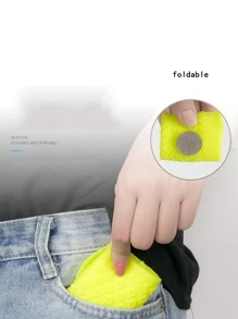 1雙矽膠防水鞋套防滑耐磨底加厚男女雨天戶外雨靴 - 黑色 - 查看 6