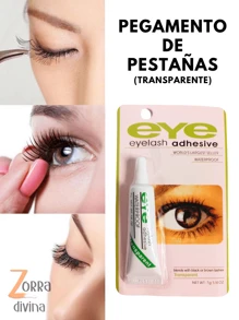 Set 6 piezas Pegamento de Pestañas Transparente liquido - Blanco - Ver 3