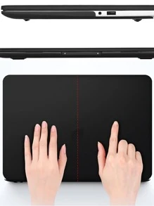 Compatible With Huawei MateBook D14 - Matte Black Laptop Hard Shell Protective Cover notebook Case - MateBook D14 - View 4