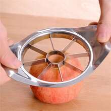 Apple Corer Slicer, Stainless Steel Fruit Cutter & Divider Tool For Apples And Other Fruits - Silver - View 1