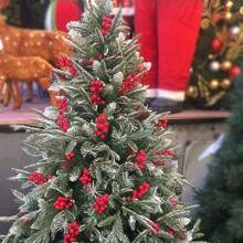 10 piezas de adornos artificiales de bayas rojas con espino, acebo, muérdago y vainas de guisantes para decoración floral de primavera, Día de San Valentín, regalos de cumpleaños, graduación, plantas falsas