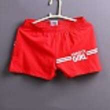 1 Par De Boxers Sueltos Y Transpirables Para Hombre, Ropa Interior Deportiva Y Transpirable, Bóxers De Cintura Media - Rojo - Ver 2