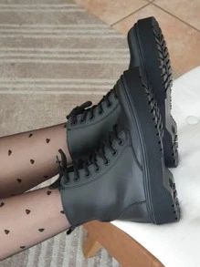 Women Fashion Boots - màu đen - Xem 5