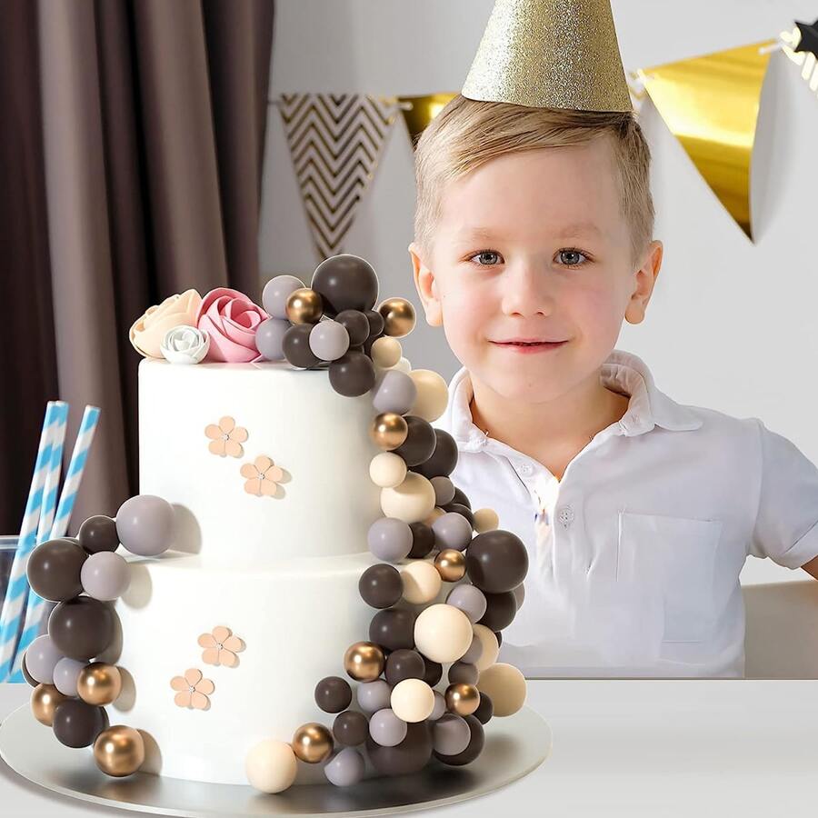 32 Pcs Ball Cake Topper Decorations Mini Balloons Cake Topper Sticks