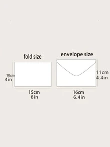 6pcs Random Mini Christmas Greeting Cards Set With Santa Claus Designs And Hot Stamping Envelopes - Multicolor - View 5