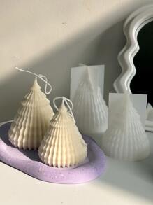 3D圣诞装饰蜡烛硅胶模具DIY香薰蜡烛香皂模具石膏环氧树脂工艺模具家居装饰用品 - 白色 - 查看 6