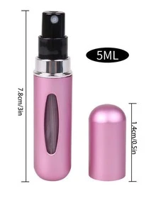 Botella Rosa Portable Rellenable Del Atomizador Del Perfume - Rosa - Ver 4
