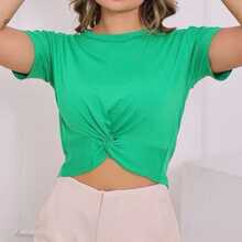 Women Tops - 橘色 - 查看 1