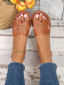 2023夏天新款韓語風格平底涼鞋適合女士,時尚仙女海灘拖鞋