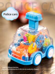 1pc Children's Inertial Gear Car, Press And Go Toy For Baby, Random Color,Baby Boy Toys,Car Toys,Toys For Babies,Back To School