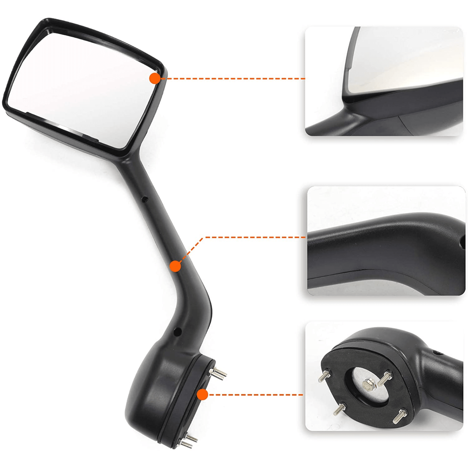 LEAVAN Truck Hood Mirrors Left and Right Pair Hood Mirrors for KENWORTH