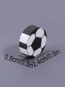 4 cục tẩy hình quả bóng đá, cục tẩy bút chì cầm tay sáng tạo cho học sinh, văn phòng - màu đen - Xem 4
