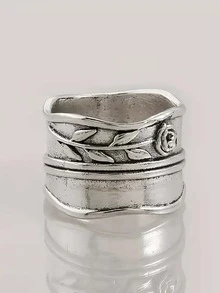 1入組復古圓環適合女士適合婚禮訂婚週年慶派對首飾類情人節禮品