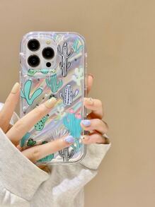 仙人掌圖案手機外殼 - 彩色 - 查看 3