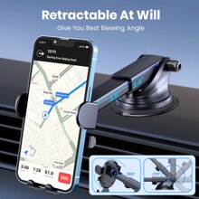 TOPK Car Phone Holder Mount For Dashboard, Upgraded Handsfree Cell Phone Stand Holder For Car Dashboard, Compatible With Most Cell Phones - Black - View 6