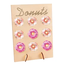 Wooden Donut Stand, Perfect For Birthday Parties, Anniversaries, And Graduations - Beige - View 8