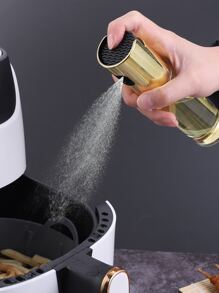 1入組烹飪用油噴霧器,橄欖油噴霧器,100毫升橄欖油噴霧瓶,適用於沙拉、燒烤、廚房烘焙、烤肉 - 金色 - 查看 1