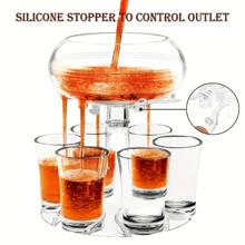 Adjustable Small Cup Holder With 6 Water Cups, Suitable For A Variety Of Party Games, New Year Gifts, New Year And Valentine's Day Games, Valentine's Day Gifts,Pool Toys Suitable For Pool Games,Pool Party - Clear - View 3