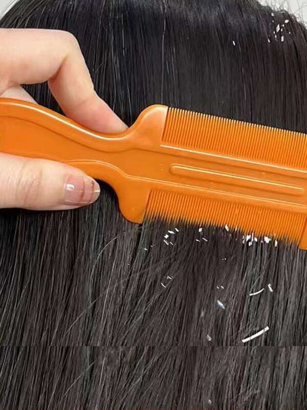 1pc Lice & Flea Removal Comb With Dense Teeth For Adult, Removes Dandruff And Scalp Debris Body Care For Travel,Outdoor,Sport,Office,School,Hair Clips,Hair Accessories, Back To School Supplies
