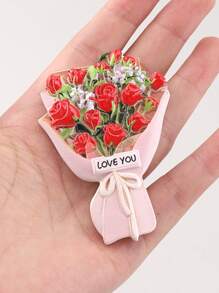 1pc Flower Bouquet Fridge Magnet - Multicolor - View 5