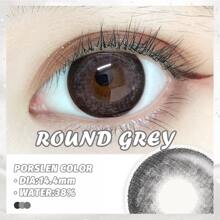 Porslen Color Round系列隱形眼鏡,年拋式,14.4mm - 灰色 - 查看 9