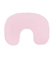 Baby U-shaped Nursing Pillow Case, Multifunctional Learning To Sit Pillow Case, Super Breathable Feeding Pillow Cover In Velour Fabric, Detachable (pillow Case Only, Does Not Include Core) - Pink - View 1
