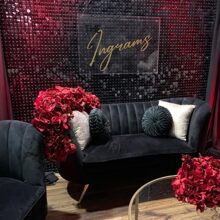 Fondo De Pared Con Brillo Negro, 24 Piezas, Paneles De Decoración De Fondo De Lentejuelas Negras, Fondos De Fotos Para Cumpleaños, Aniversario, Boda, Compromiso, Decoración - negro - Ver 7