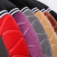 Plush Fluffy Car Steering Wheel Cover In Pink - Pink - View 10