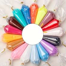 1入組馬卡龍色系模擬60g袋裝膠水,diy手機殼膠水,附帶1只花嘴裝飾材料diy髮夾 - 10號 - 查看 1