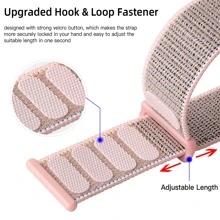 尼龙运动表带兼容 Apple Watch 表带 38 毫米 40 毫米 41 毫米 42 毫米 44 毫米 45 毫米，可调节透气男女编织运动弹性腕带表带兼容 8/7/6/5/4/3 SE 系列 - 彩色 - 查看 3