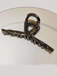 1 件大号金属发夹，适合女士，发夹，适合盘发 - 黑色 - 查看 4