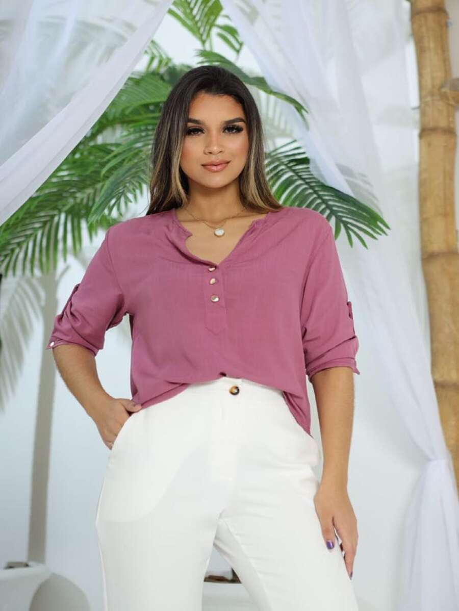 Women Blouses - Lilac Purple - View 1