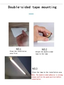 身體感應難燈條形USB電源供應感應燈帶極薄智能感應櫥櫃燈適用於衣櫃,書櫃,走廊 - 白色 - 查看 11