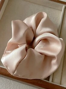 7/1件装 女士毛绒兔毛发圈 纯色加厚发绳 优雅发饰 适合日常佩戴、扎马尾辫、化妆、搭配服装的发圈，休闲化妆居家健身女士配饰 头饰