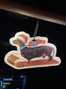 Ambientador para auto con diseño animal, difusor de aromaterapia y fragancia, clips de rejilla - Blanco y Negro - Ver 4