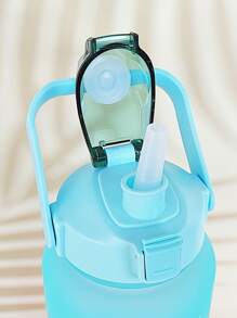 1入組2l、750ml或300ml大容量紫色漸層pc水瓶,適用於運動健身便攜吸管杯和家用/旅行戶外使用 - 紫色 - 查看 3