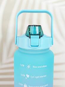 1入組2l、750ml或300ml大容量紫色漸層pc水瓶,適用於運動健身便攜吸管杯和家用/旅行戶外使用 - 紫色 - 查看 4