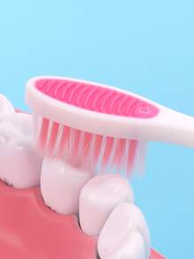 2pcs/Pack Foldable Travel Toothbrush, Random Color Home Bathroom Decor Summer