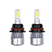 2入組/包9007LED頭燈燈泡,300%亮度,大功率,遠光燈,鹵素替代品,6000K酷白色 - 9007 - 查看 5