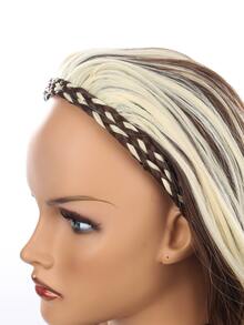 長捲髮假髮合成半頭套頭帶22吋高溫纖維接髮耐熱模擬頭皮時尚頭套萬聖節裝扮角色扮演